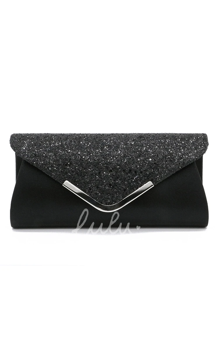Sequin Flap Envelope Clutch