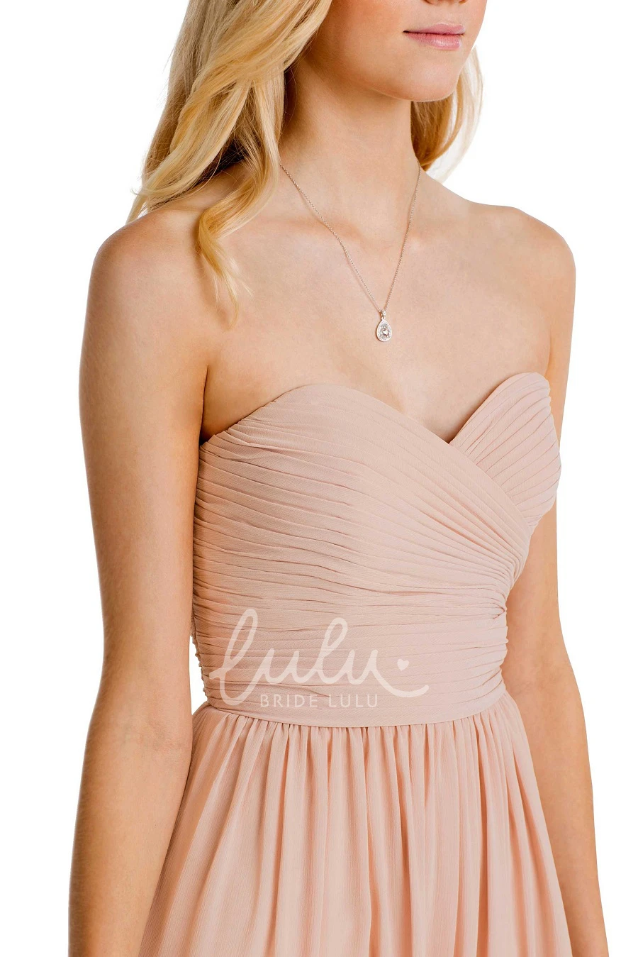 Spaghetti Sleeveless Chiffon Bridesmaid Dress Knee-Length Criss-Cross Multi-Color