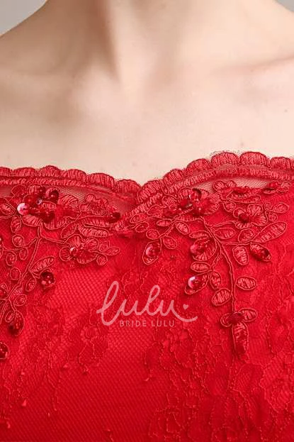 Off-The-Shoulder Mermaid Lace Dress with Long Sleeves