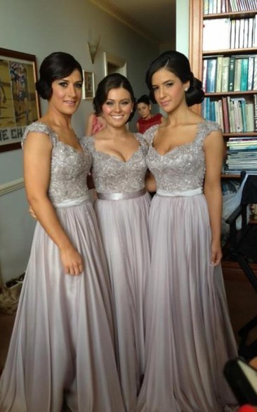 Pewter Bridesmaid Dresses