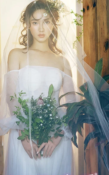 Simple Style Chapel Wedding Veil Classy Bridal Accessory