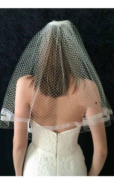 Retro Mesh Single Layer Wedding Veil Vintage Bridal Accessory