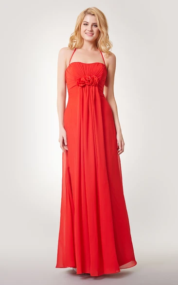 Long Chiffon A-line Dress with Ruching and Spaghetti Straps Bridesmaid Dress 2024