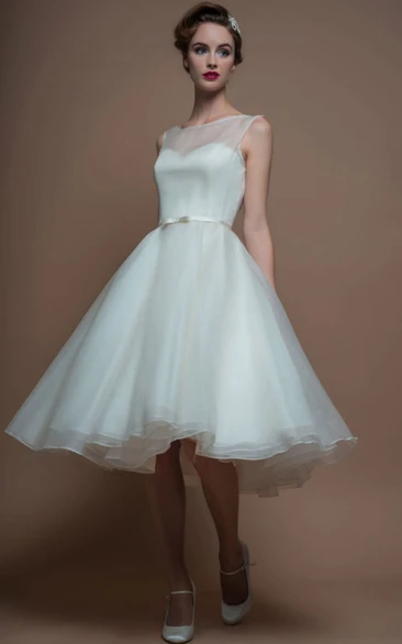 For Older Brides Tea Length Wedding Dresses