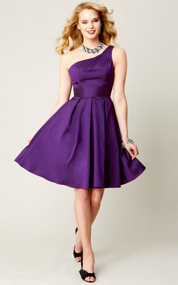 Majestic Purple Short Bridesmaid Dresses