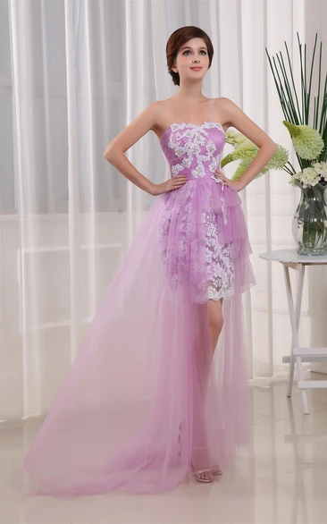 Sleeveless Fitted Short Tulle Dress with Elegant Appliques