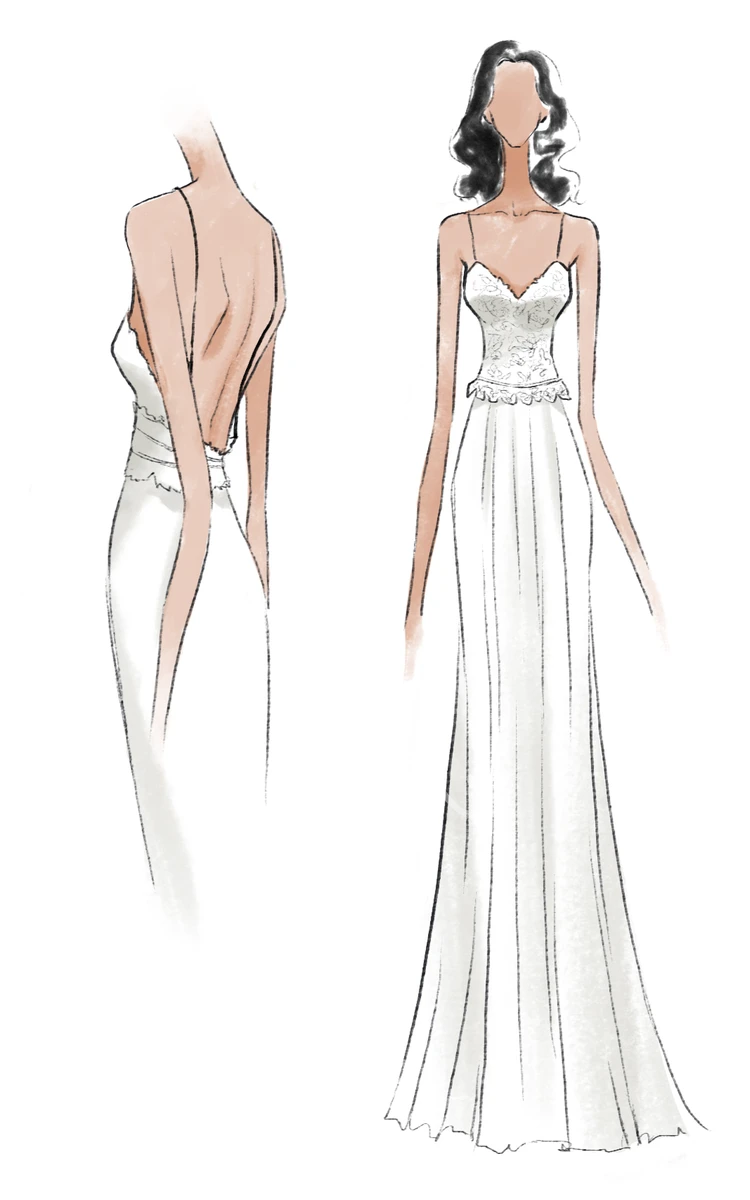 Beach Wedding Dress Spaghetti Straps Chiffon Appliques Bridal Gown Simple