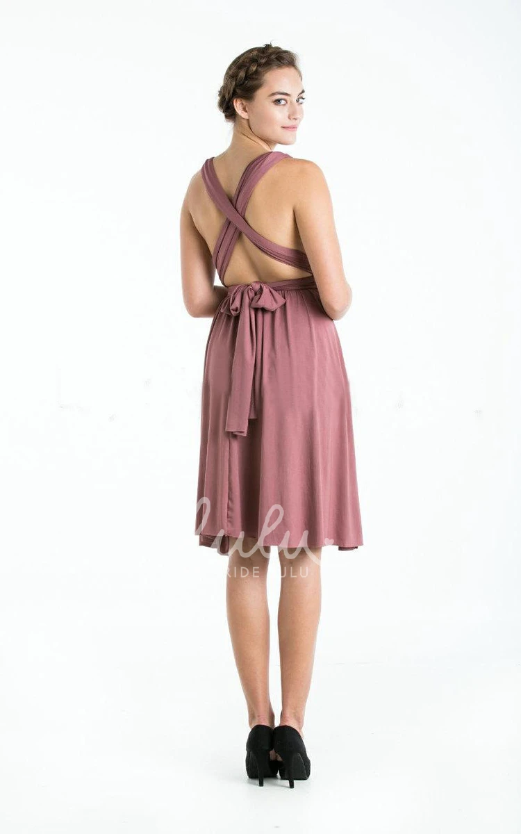 Plum Convertible Infinity Bridesmaid Dress with Wrap Hem