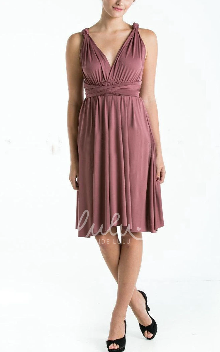 Plum Convertible Infinity Bridesmaid Dress with Wrap Hem