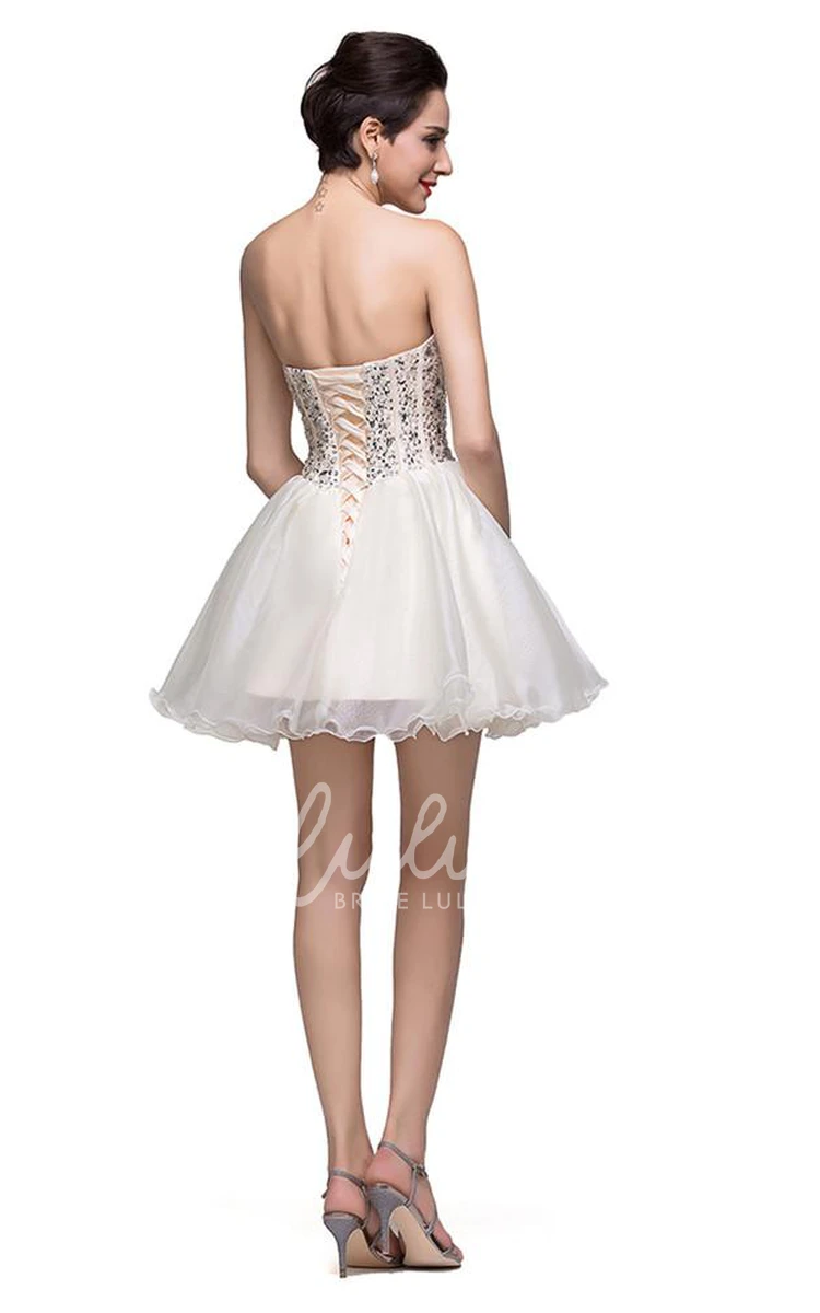 Sweetheart Crystal Prom Dress with Tulle Skirt