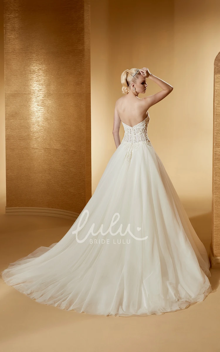 Lace Corset Wedding Dress with Sweetheart Neckline Detachable Cape and A-Line Silhouette