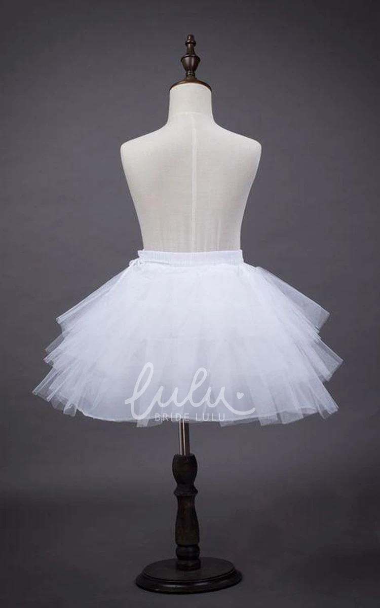 Three-layer Net Flower Girl Petticoat Dress for Weddings