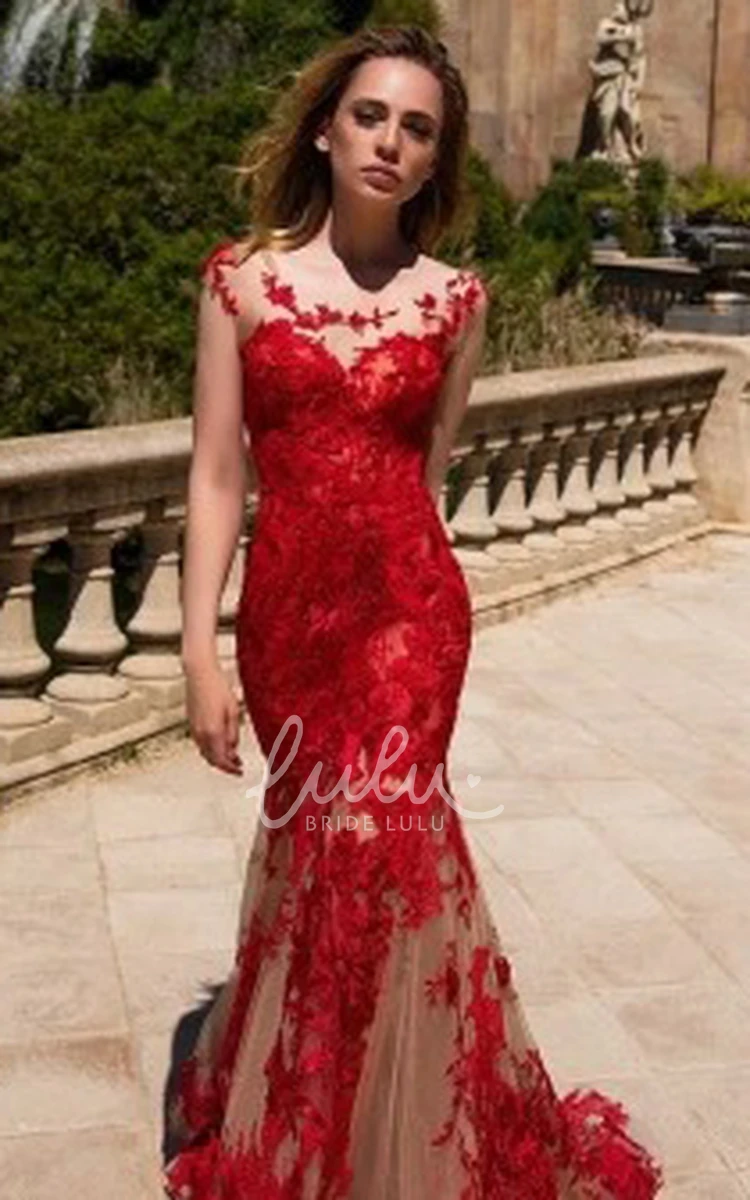 Sexy Mermaid Lace Prom Dress with Removable Skirt for Women