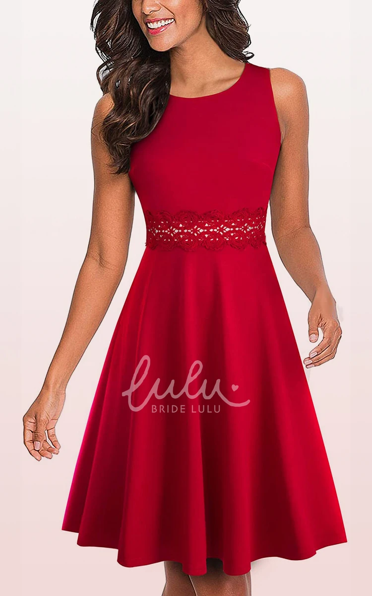 Modest A Line Sleeveless Spandex Formal Dress with Appliques and Sash