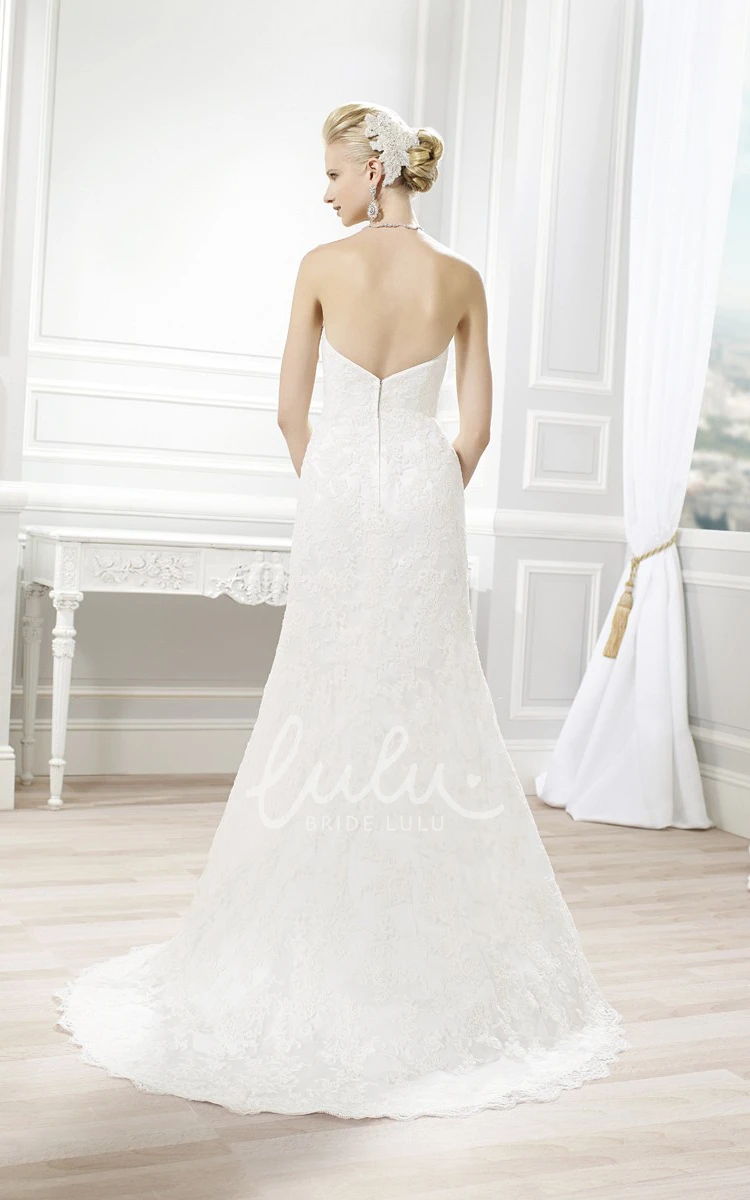 Sheath Lace Wedding Dress Sweetheart Neckline Jeweled Sleeveless