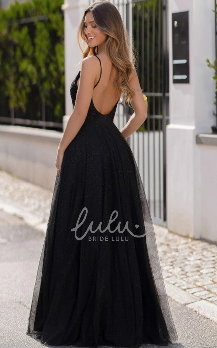 Sleeveless Tulle A Line Prom Dress with Ruching Elegant & Timeless