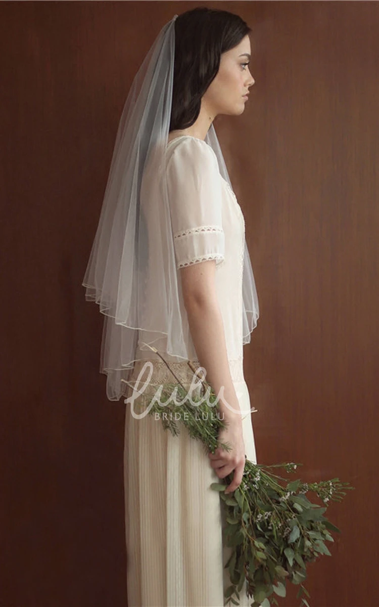 Soft Two Layer Wedding Veil Simple and Elegant Bridal Accessory