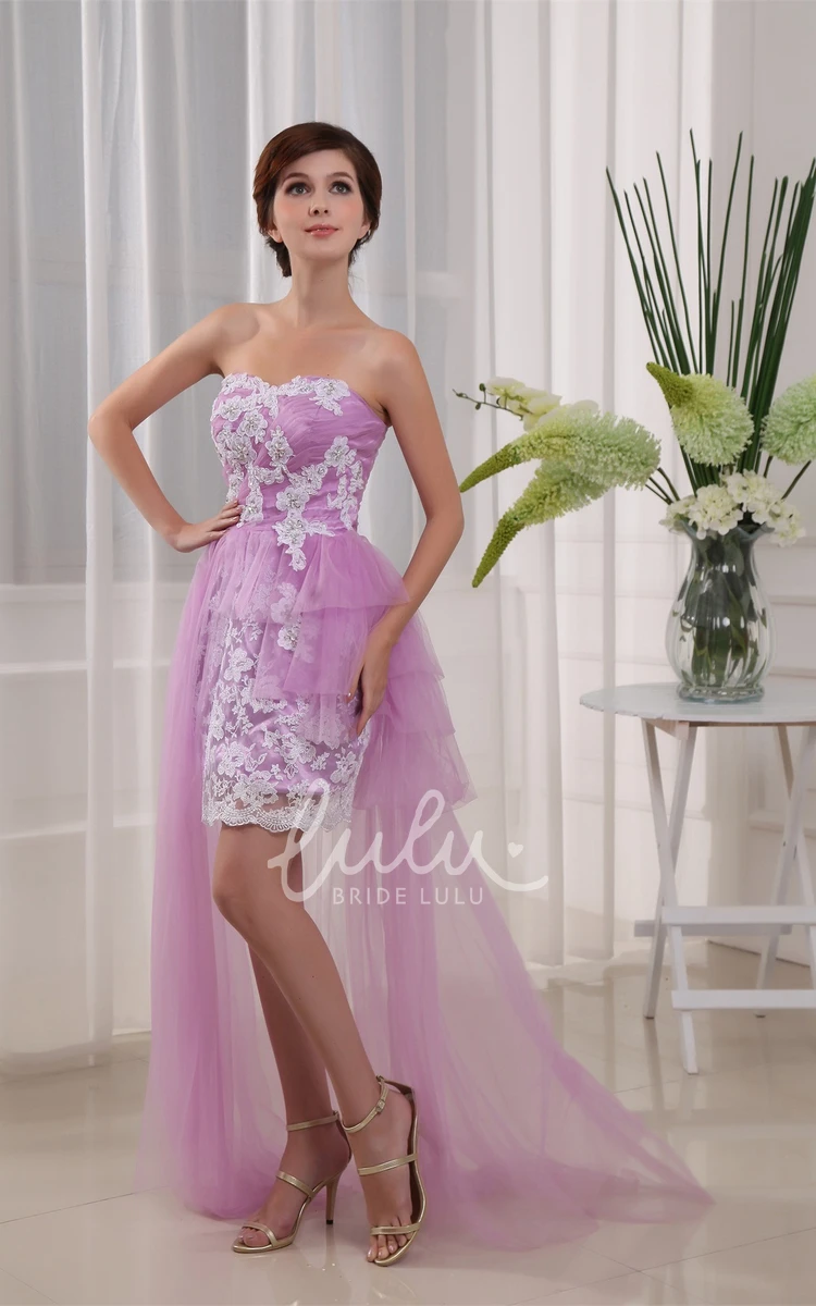 Sleeveless Fitted Short Tulle Dress with Elegant Appliques