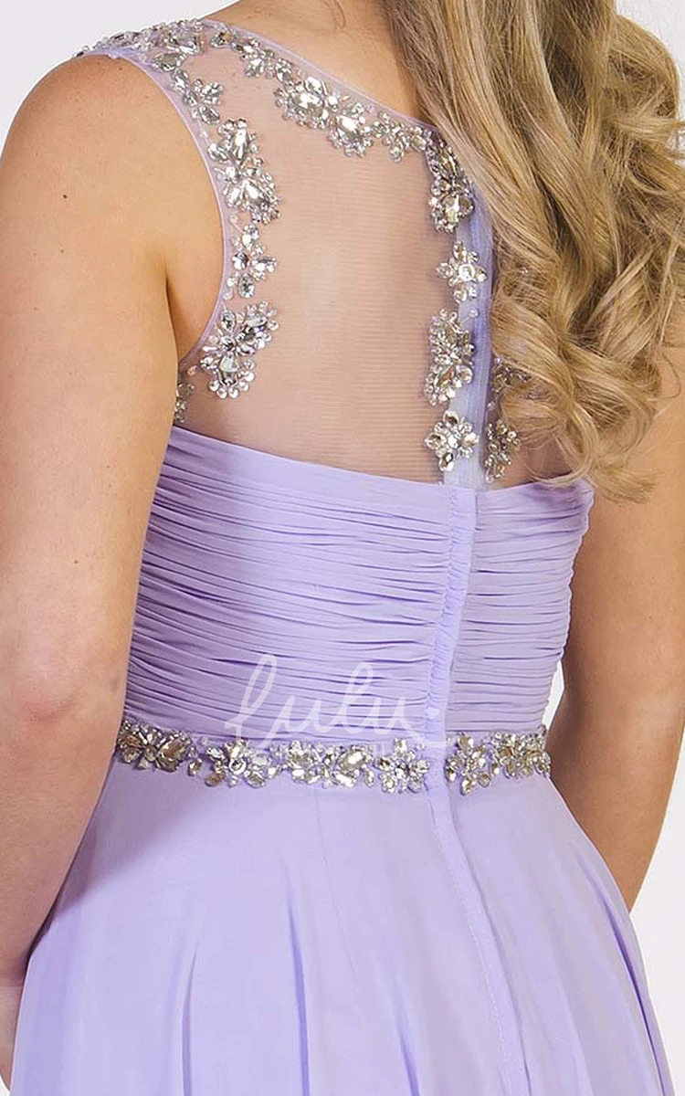 Criss-Cross Chiffon Prom Dress Maxi Sleeveless Strapped