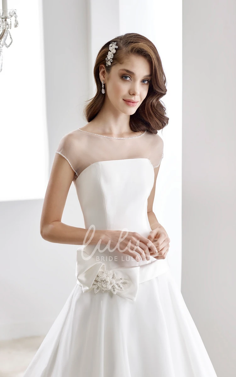 Cascading Ruffle High-Low Wedding Dress with Strapless Bodice Elegant Bridal Gown