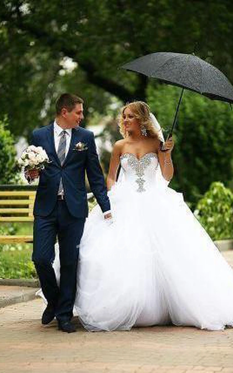 Sweetheart Tulle Ball Gown Wedding Dress