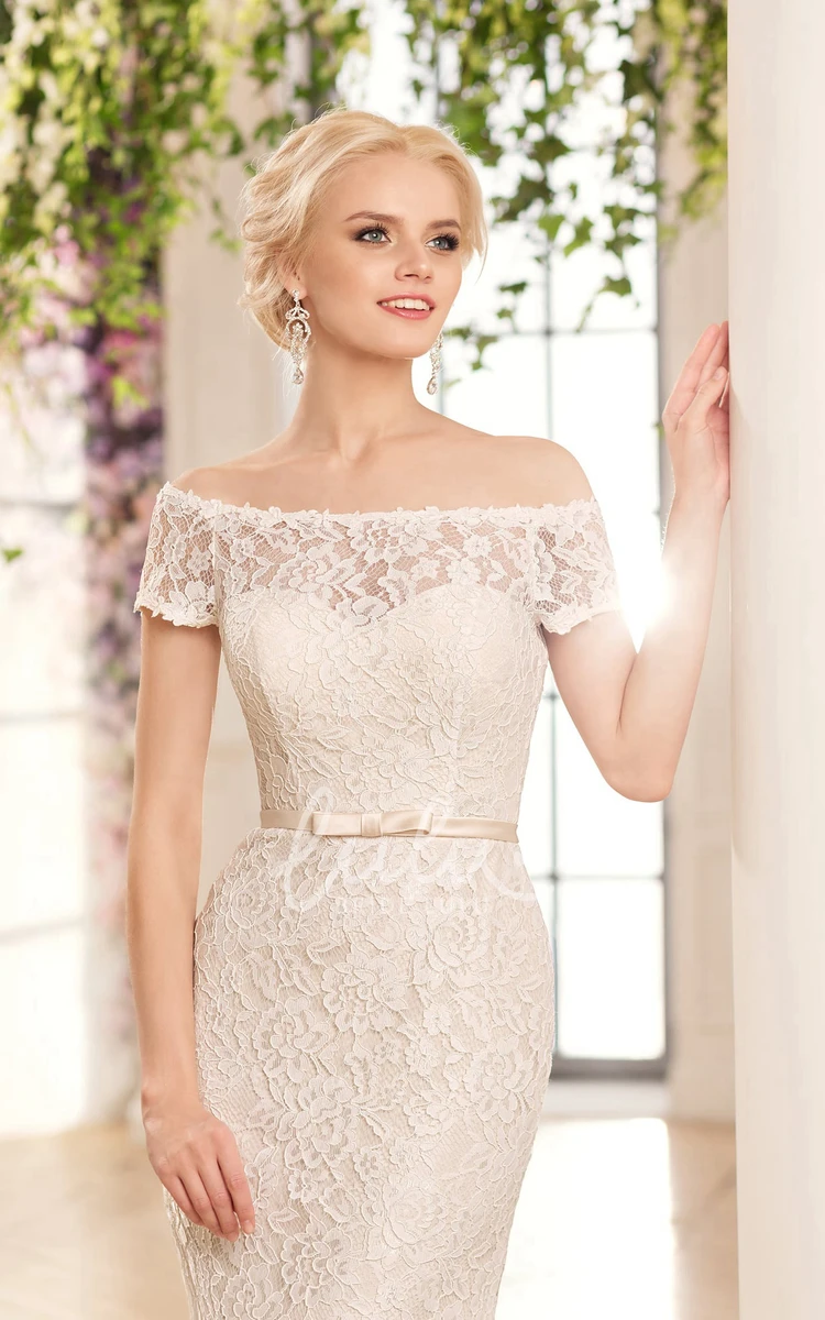 Off-The-Shoulder Illusion Lace Maxi Bridesmaid Dress