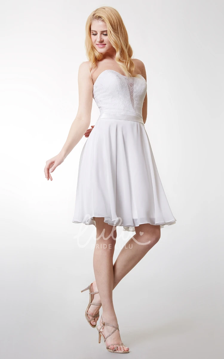 Sleeveless Satin Belt Chiffon Dress Flowy Bridesmaid Dress