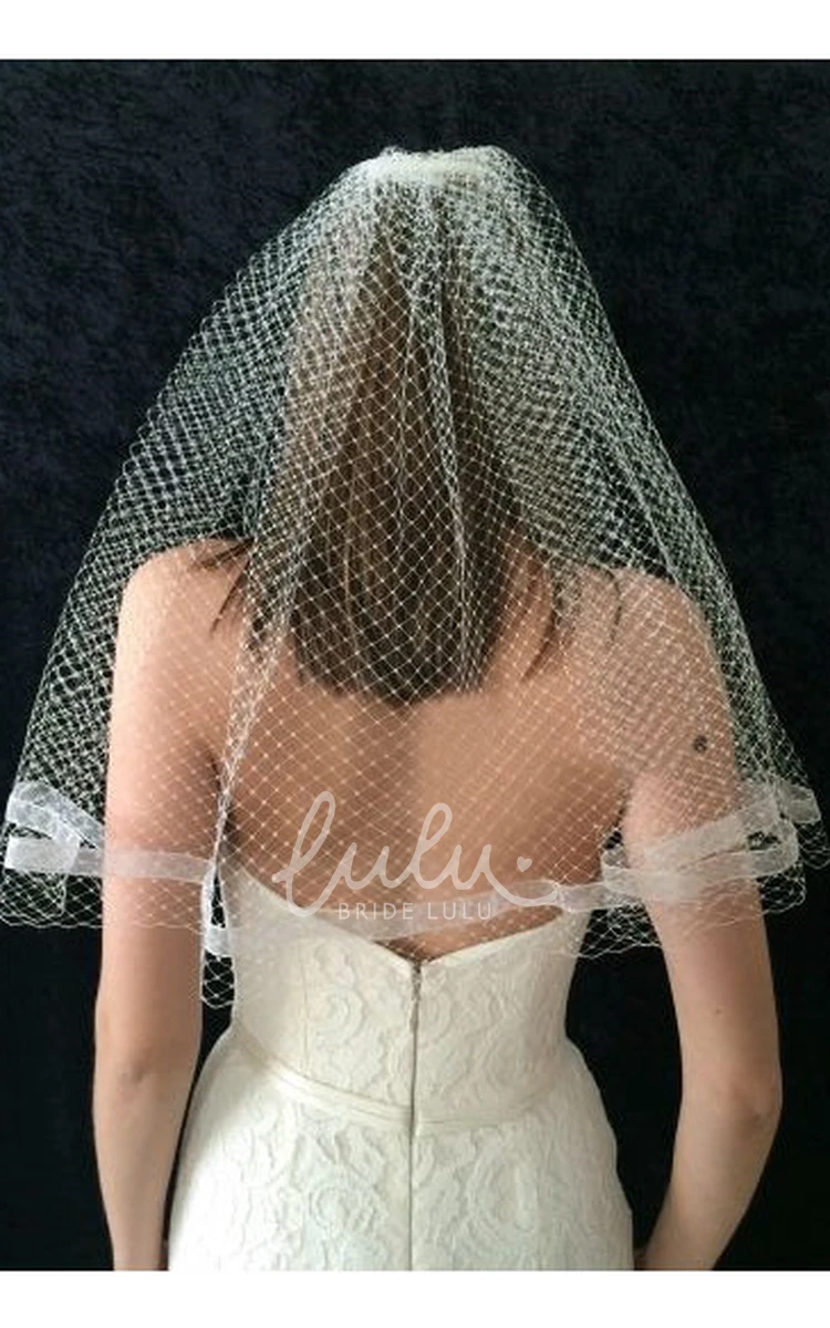 Retro Mesh Single Layer Wedding Veil Vintage Bridal Accessory