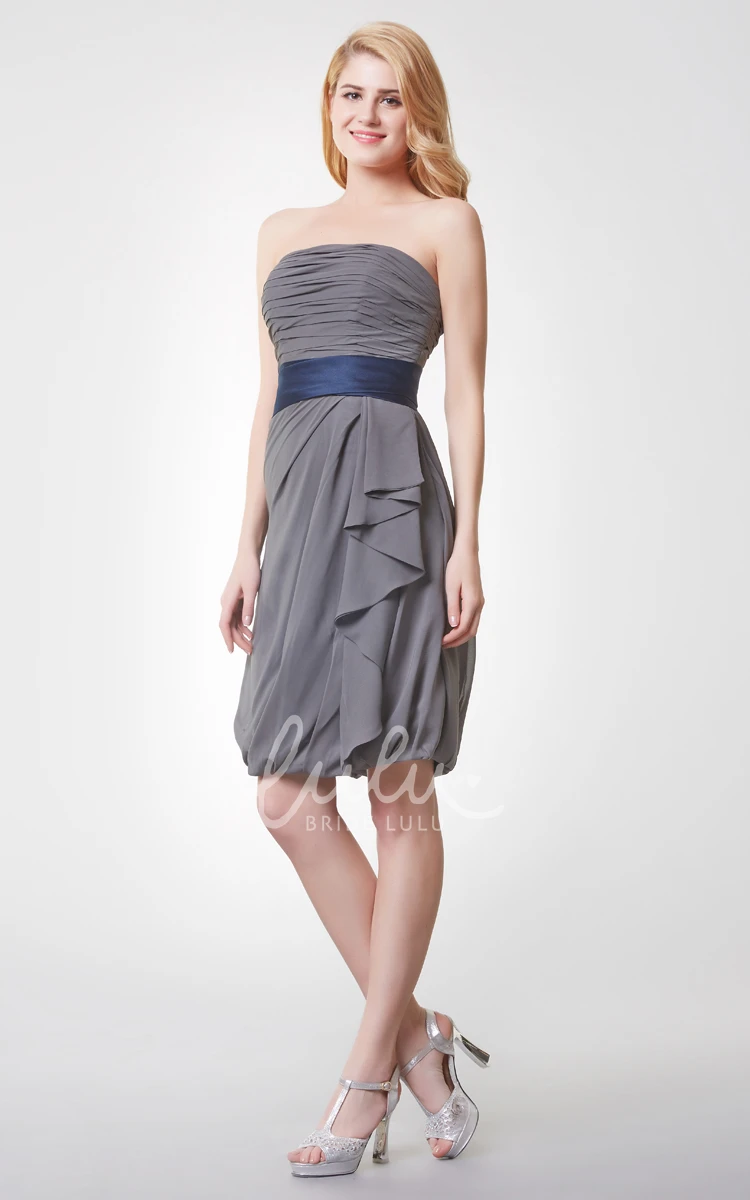 Sleeveless Ruched Draped Chiffon Dress With Backless Simple Boho Mini