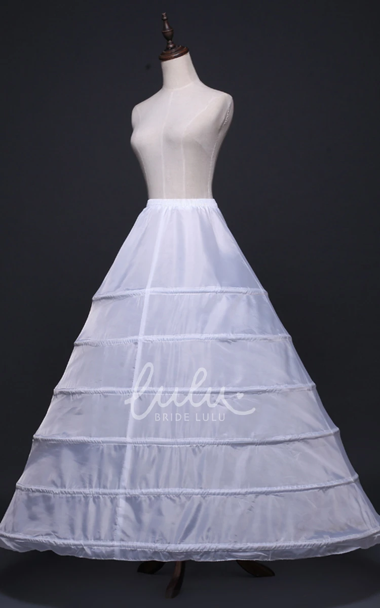 New Floor Length Skirt Petticoat with Three Steel Ring Floor Length Petticoat with Three Steel Rings for Dresses