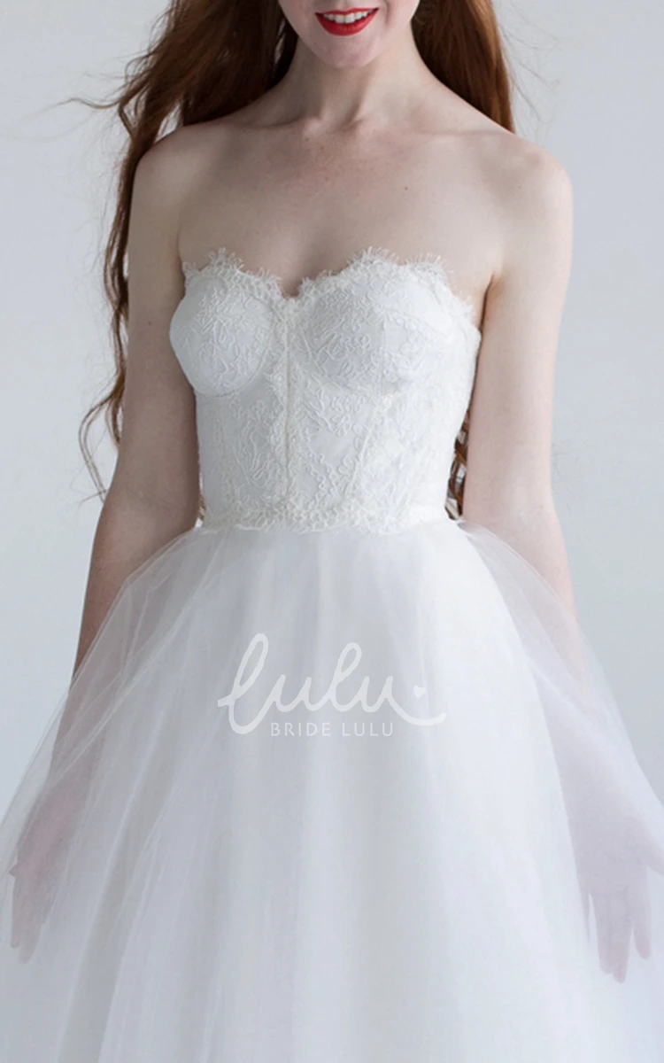 A-Line Tulle Lace Wedding Dress Sweetheart Elegant 2024 Women