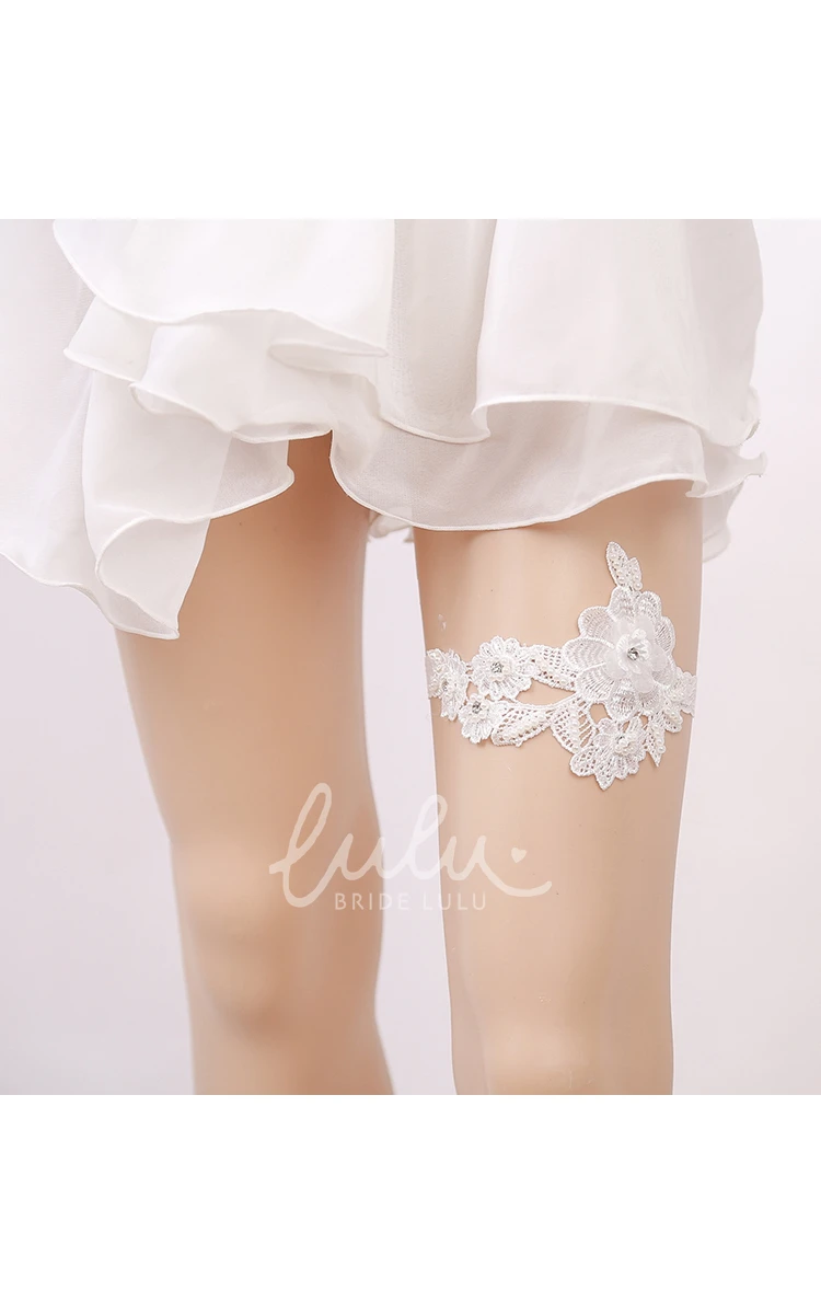 Sexy White Lace Bridal Garter European and American Princess Style 16-23inch