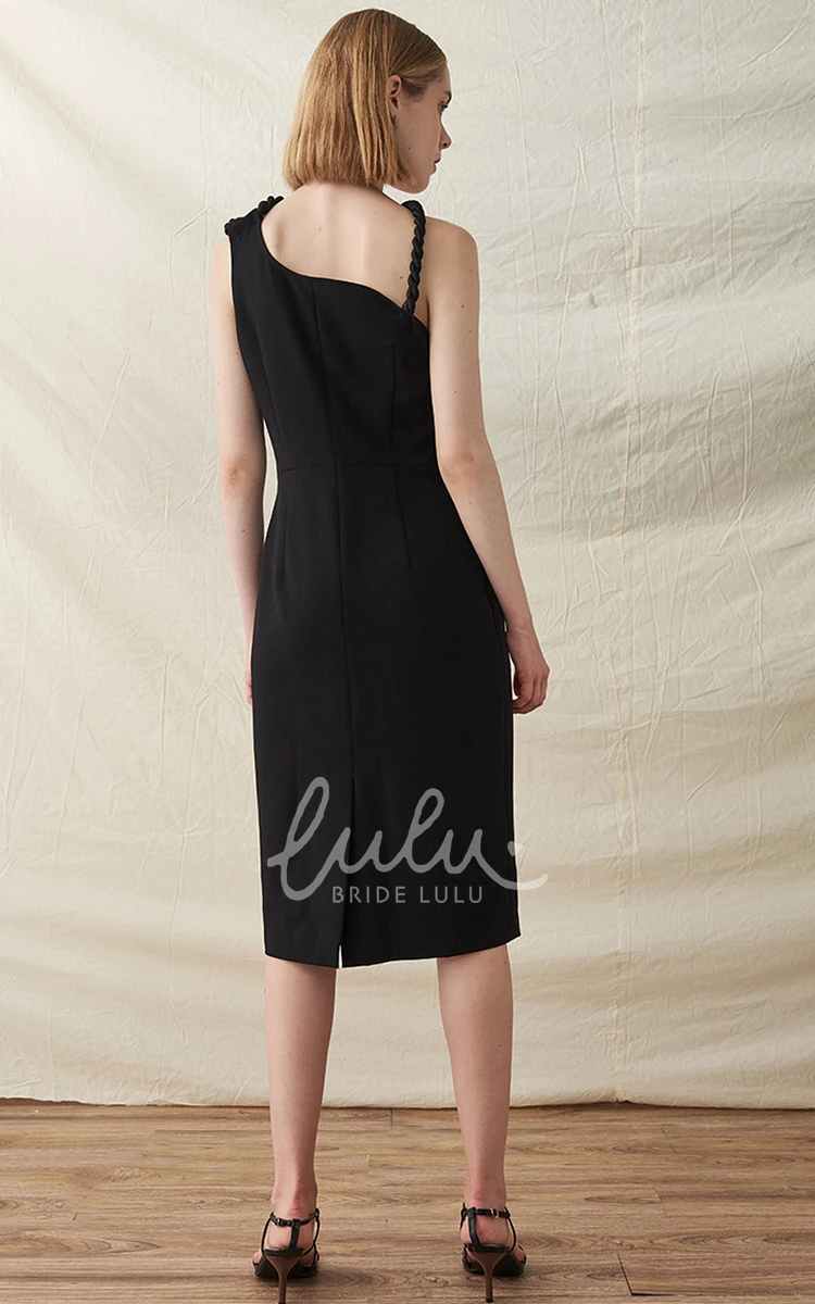 Split Back Sleeveless Jersey Cocktail Dress for Women