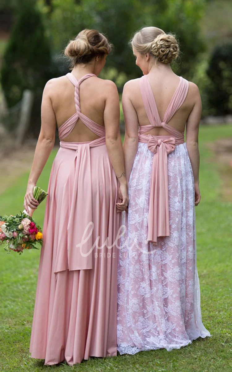 Ruched Short Sleeve Chiffon Bridesmaid Dress With Bow Strapped Chiffon Bridesmaid Dress with Bow and Ruched Design