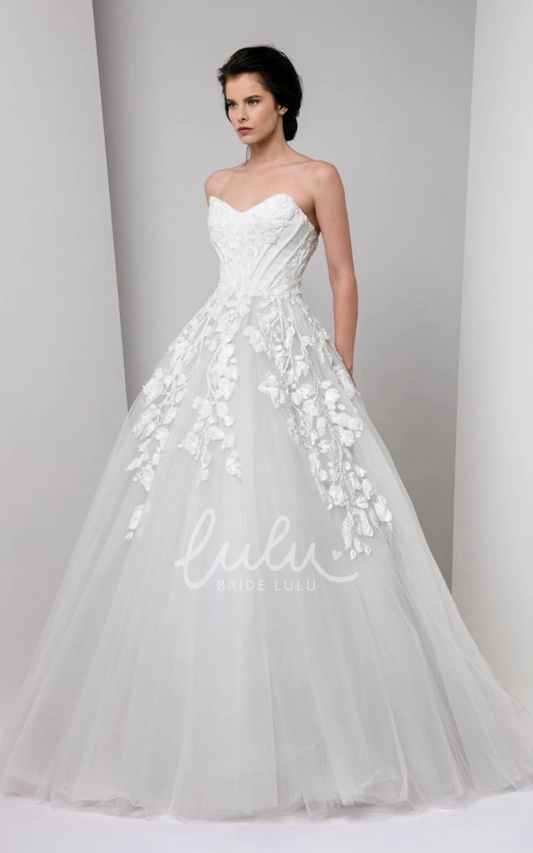 Sweetheart Ball Gown Tulle Wedding Dress Timeless Bridal Gown