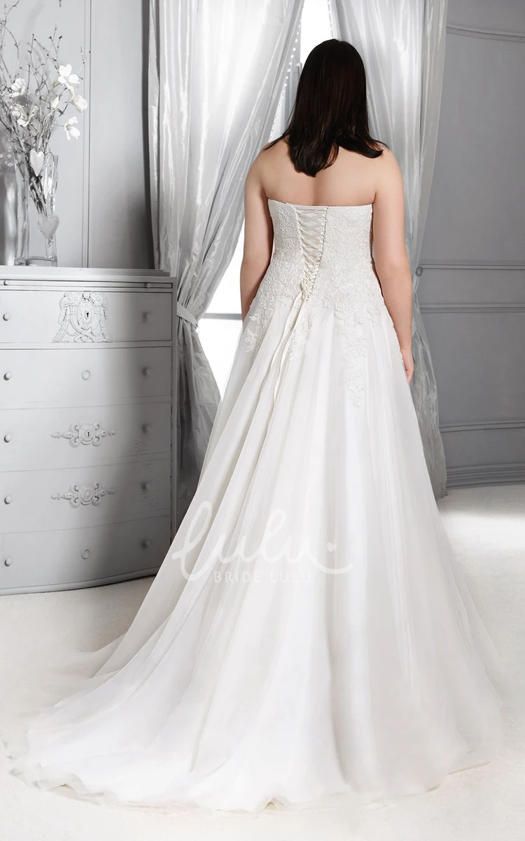 Strapless Lace Sheath Dress with Pleats Elegant Wedding Dress