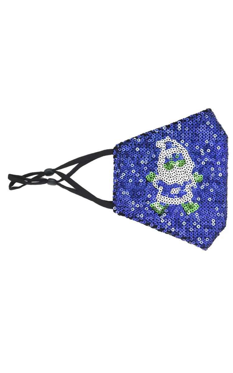 Non-medicial Sequin Christmas Cotton Reusable Face Mask In 7 Colors