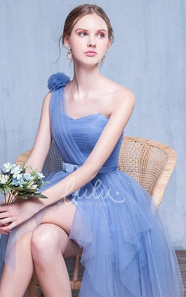 Lilac Blue Vintage Homecoming Dress Prom Evening Bridesmaid Gown