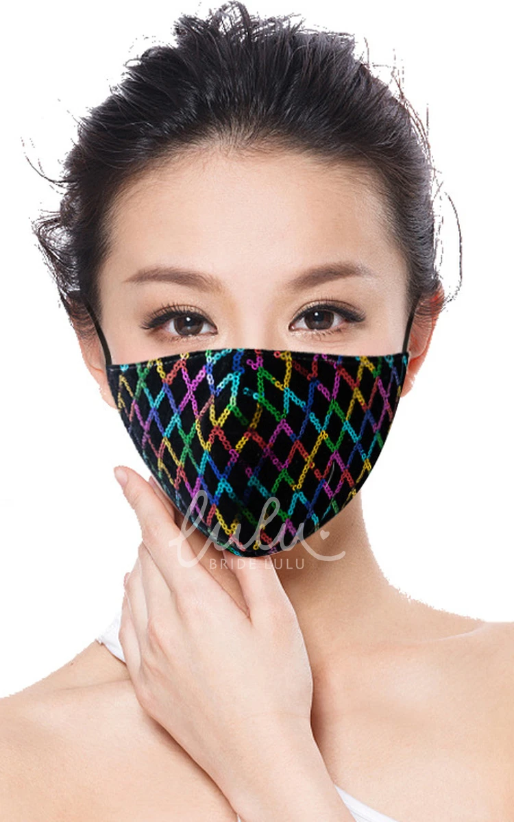 Non-Medical Stunning Sequins Face Mask