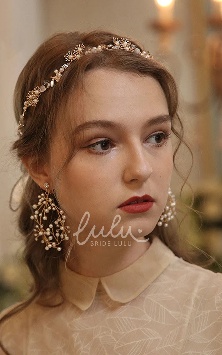 Elegant Forest Style Beaded Headbands and Rings