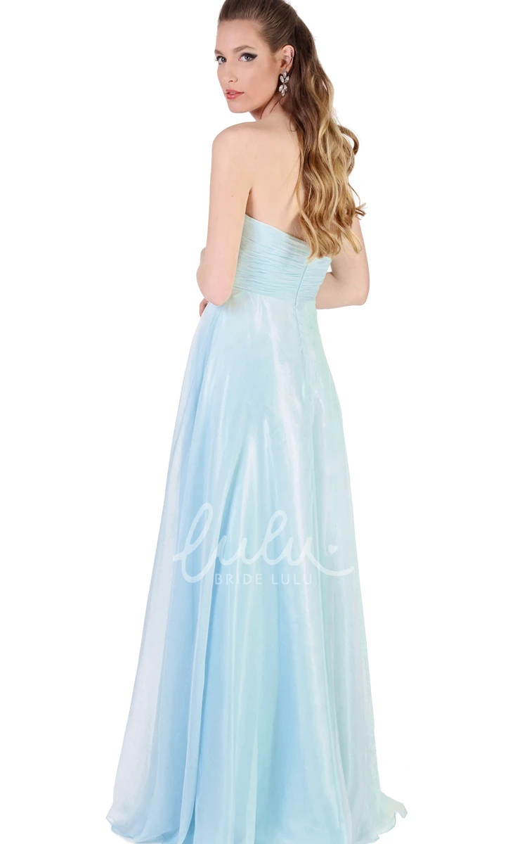 Tulle Sweetheart Sleeveless A-Line Formal Dress with Beading and Draping