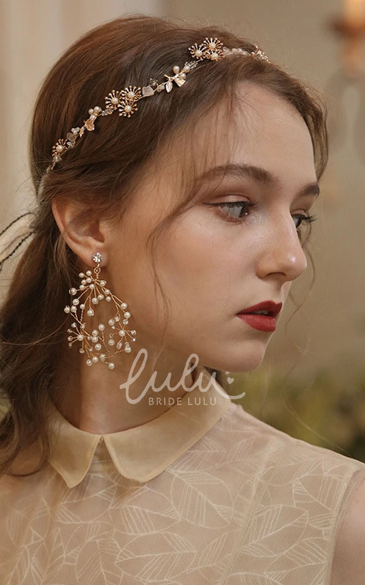 Elegant Forest Style Beaded Headbands and Rings