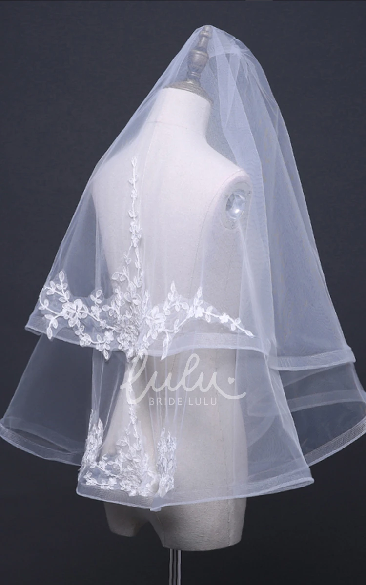 Super Long and Wide Korean Style Double-layer Trailing Bridal Veil Wedding Dress