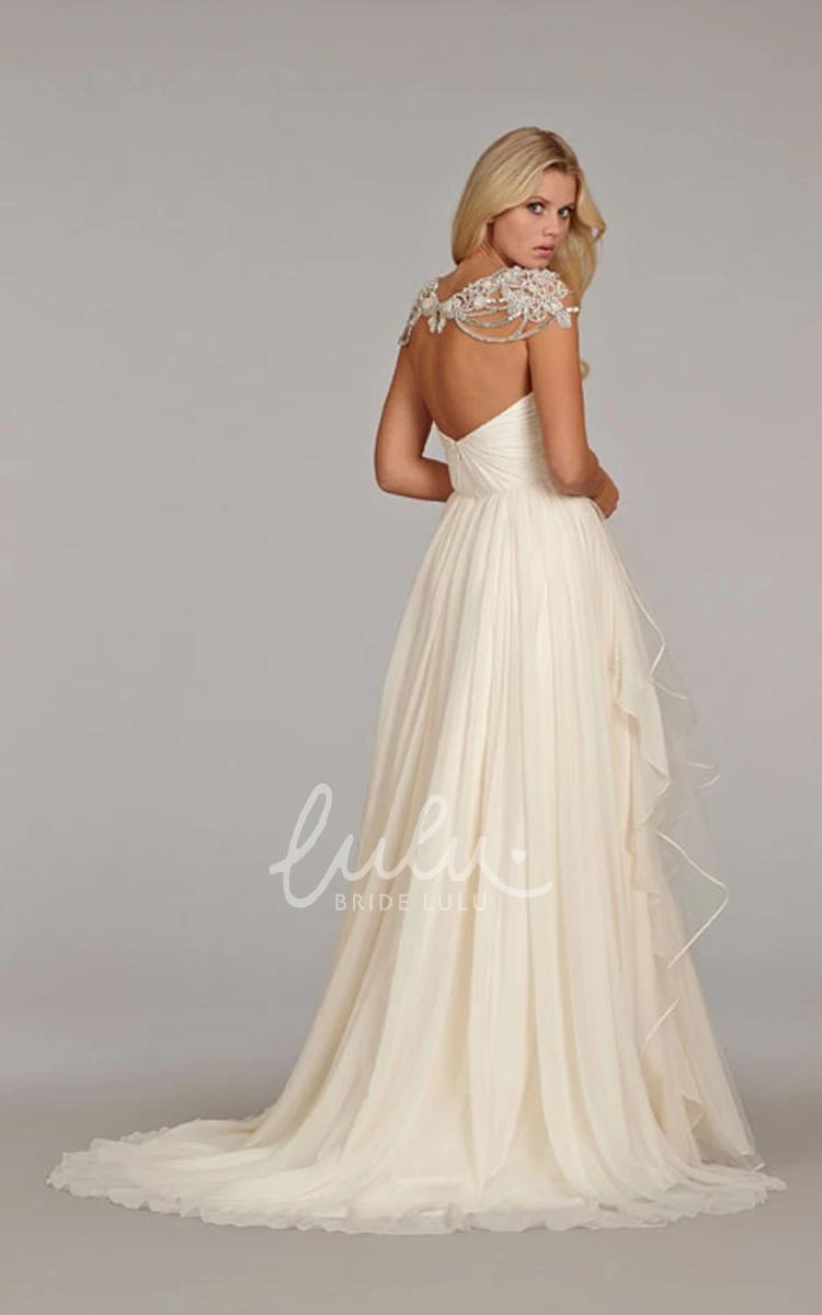 Cascading Ruffle Long Gown with Sweetheart Neckline