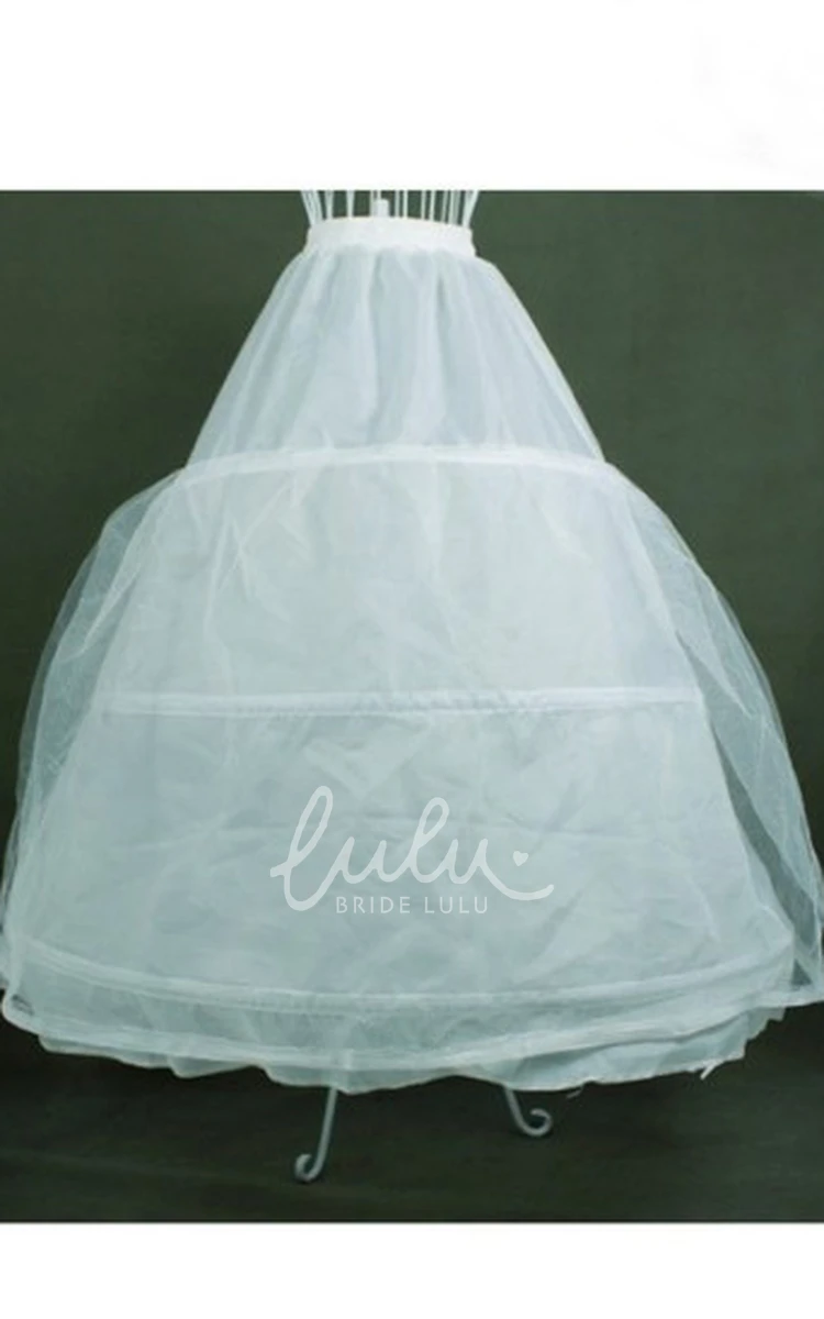 Bridal Wedding Petticoat with Double-layer Yarn and Three Rims Wedding Dress Accessories