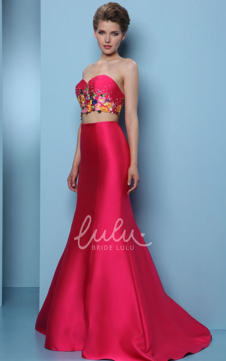 Sweetheart Mermaid Prom Dress with Embroidery and Sequins