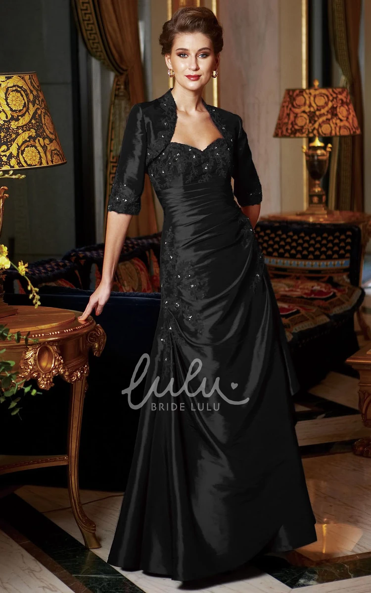 Sequin Half-Sleeve Mother Of The Bride Dress Elegant Formal Dress