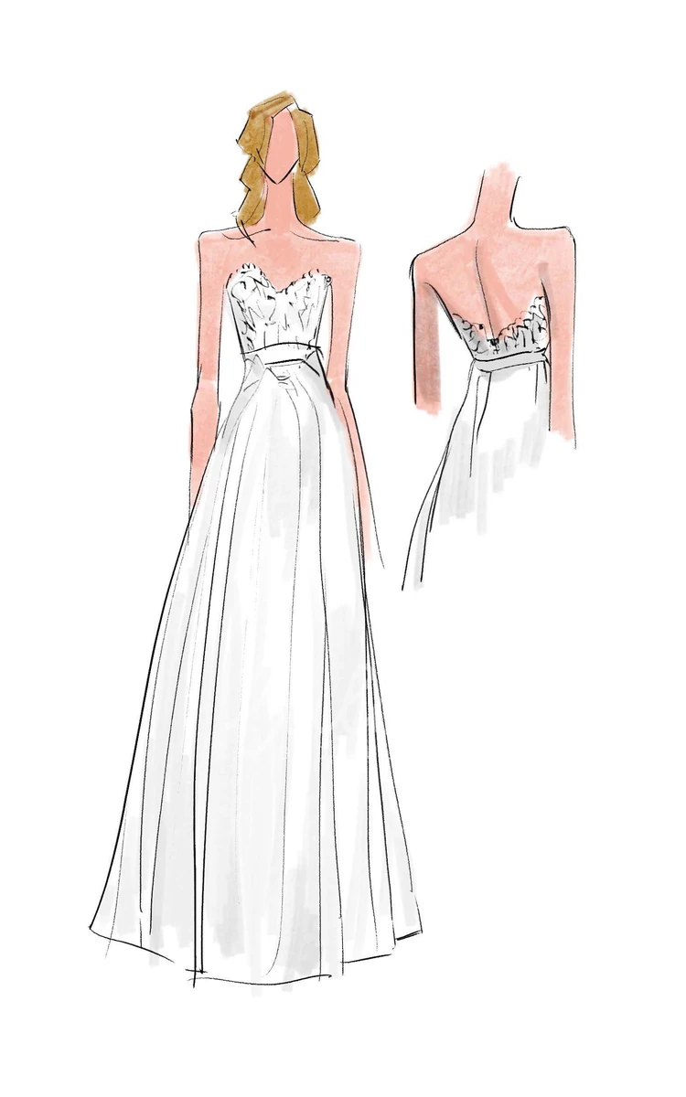 Sweetheart Lace Tulle Open Back Wedding Dress Bohemian A Line Style