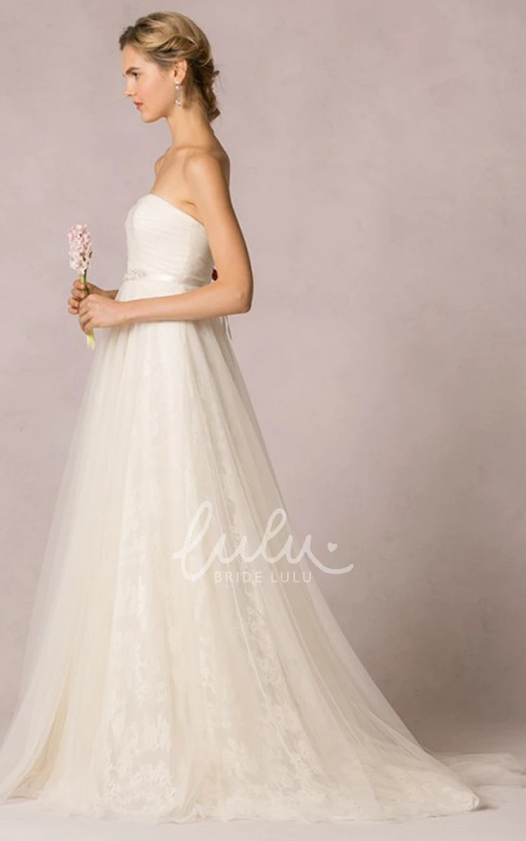 Sweetheart Tulle Floor-Length Wedding Dress Classic Bridal Gown