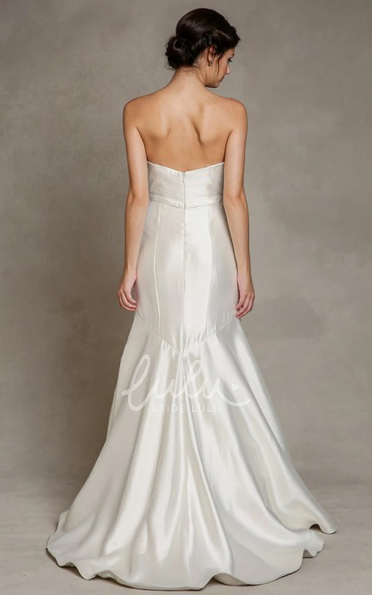 Maxi Satin&Tulle A-Line Wedding Dress with Sweetheart Neckline